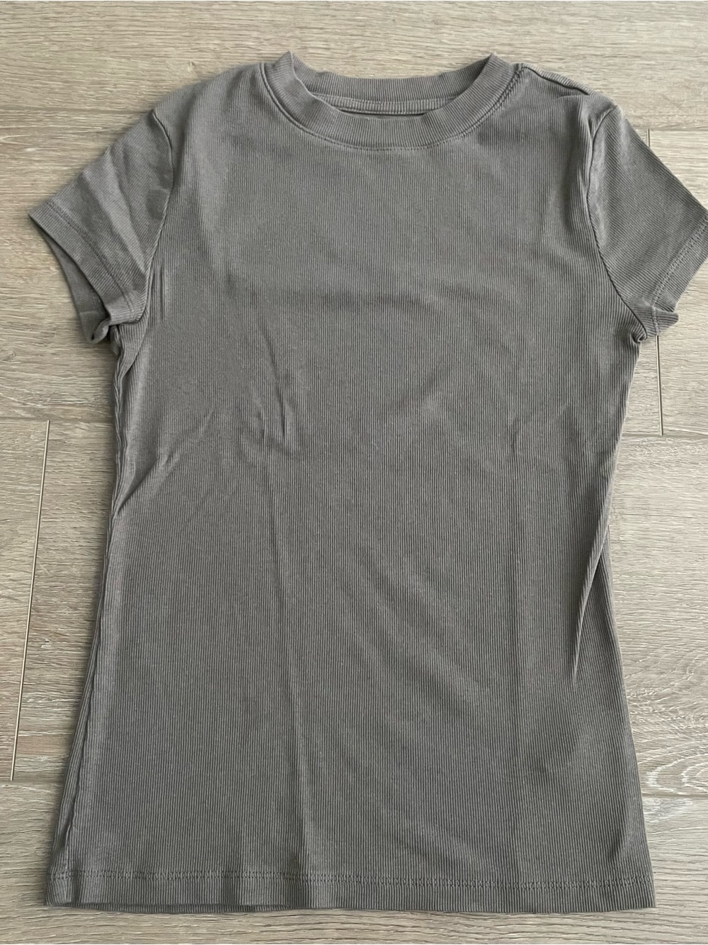 Women’s Crewneck Taupe Short Sleeve Tee